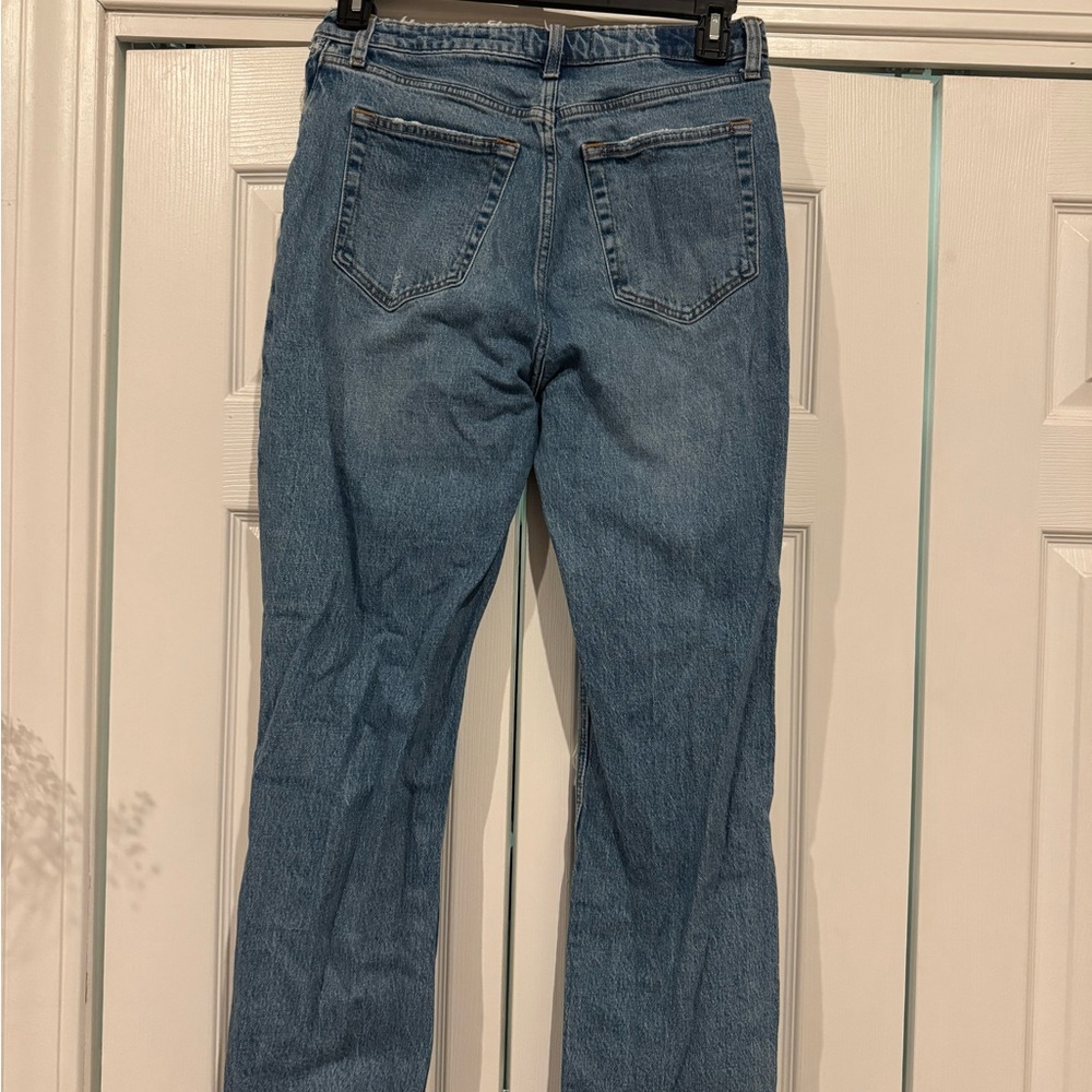 Abercrombie & Fitch Light Blue High Rise Curve Love Jeans - Picture 3 of 3